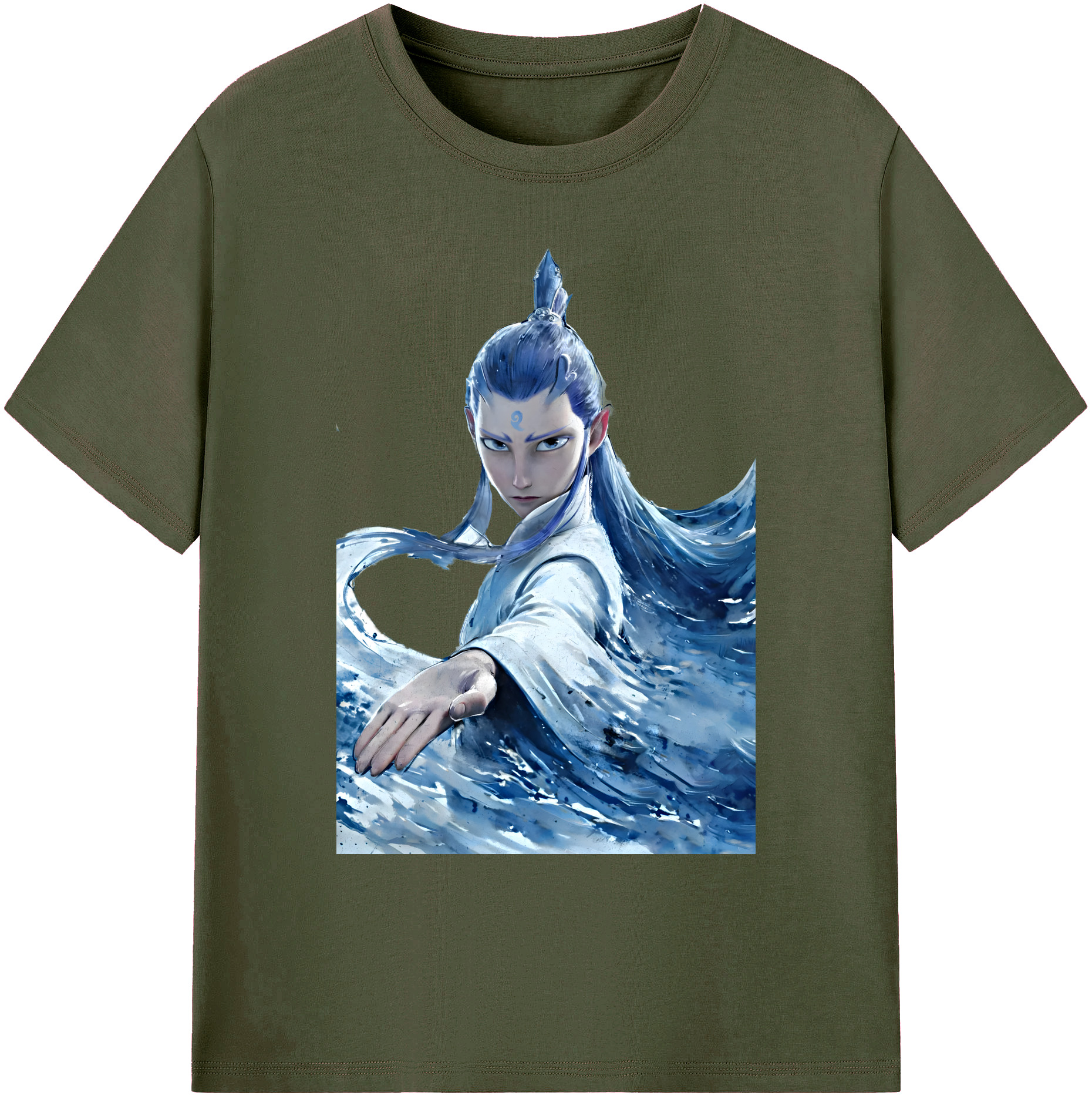（画像用） Ne Zha 2 ナタ 魔童の大暴れ 綿100％ メンズ半袖Tシャツ｜肌触りやわらか＆通気性